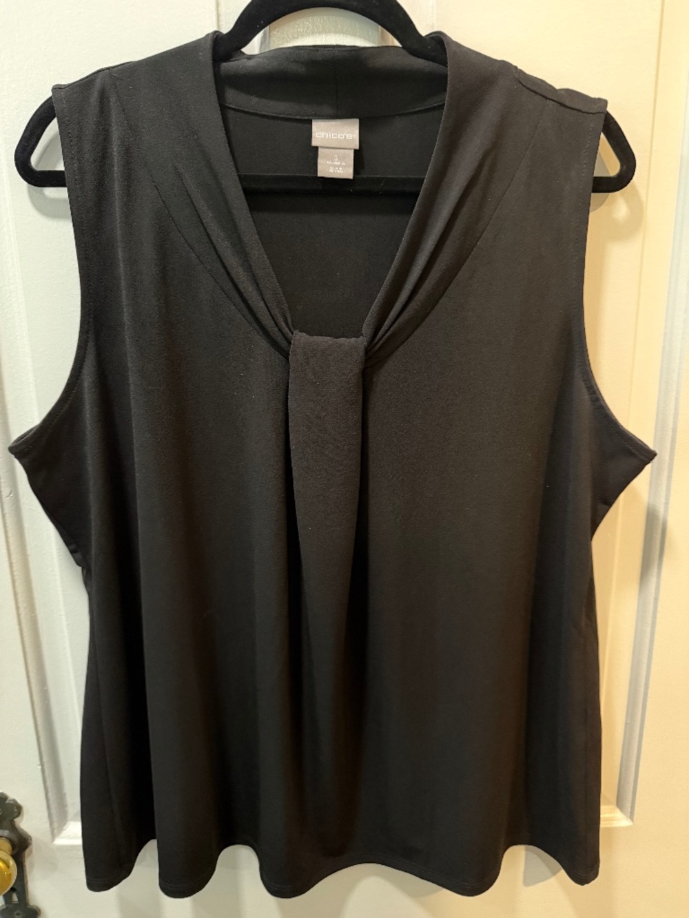 Chicos Sleeveless Blouse Black - size 3